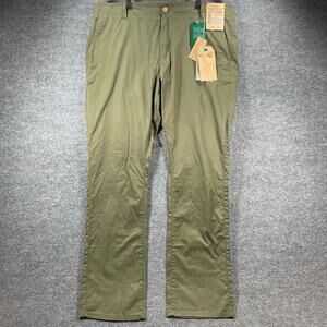 NWT Tailor Vintage Greenwich Slim Fit Pants Men's 38X32 Green Wicking Stretch